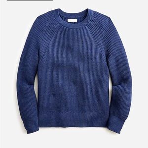 J crew fisherman sweater. Navy. Size medium. NWT